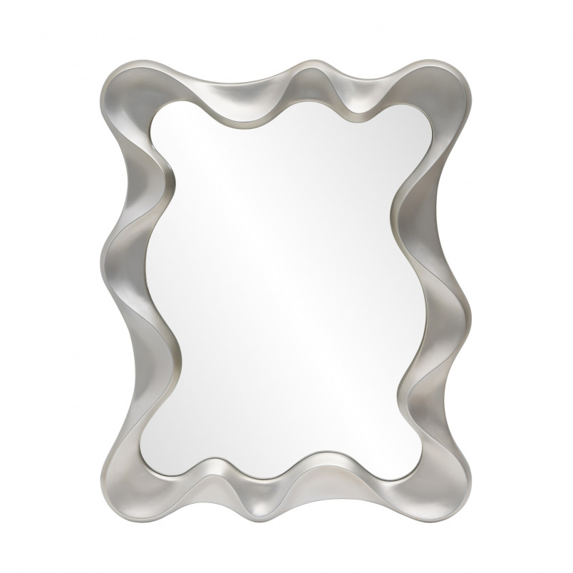 Lustro Futurystyczne Deco Halmar 90x70cm - Srebrny Antyczny