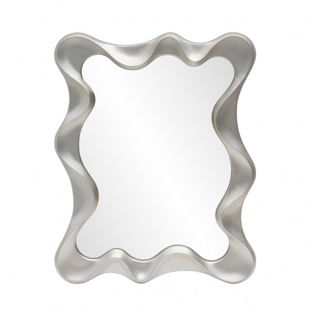 Lustro Futurystyczne Deco Halmar 90x70cm - Srebrny Antyczny