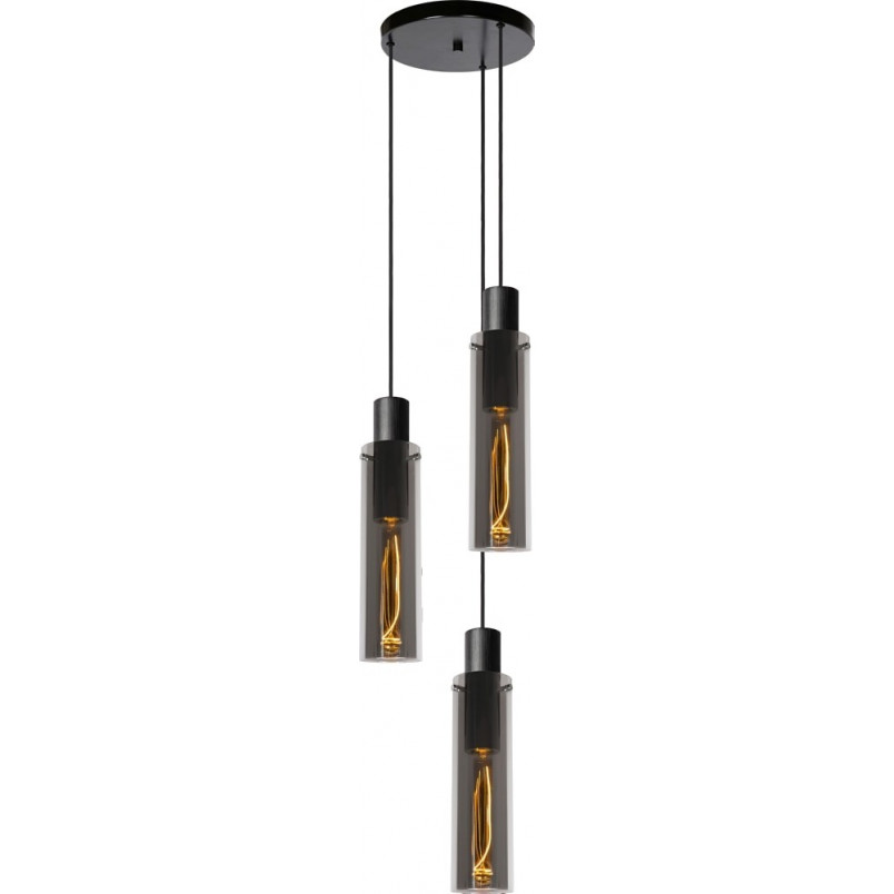 Lampa Wisząca Lucide Orlando III - Szkło Dymione | Sklep Lamp