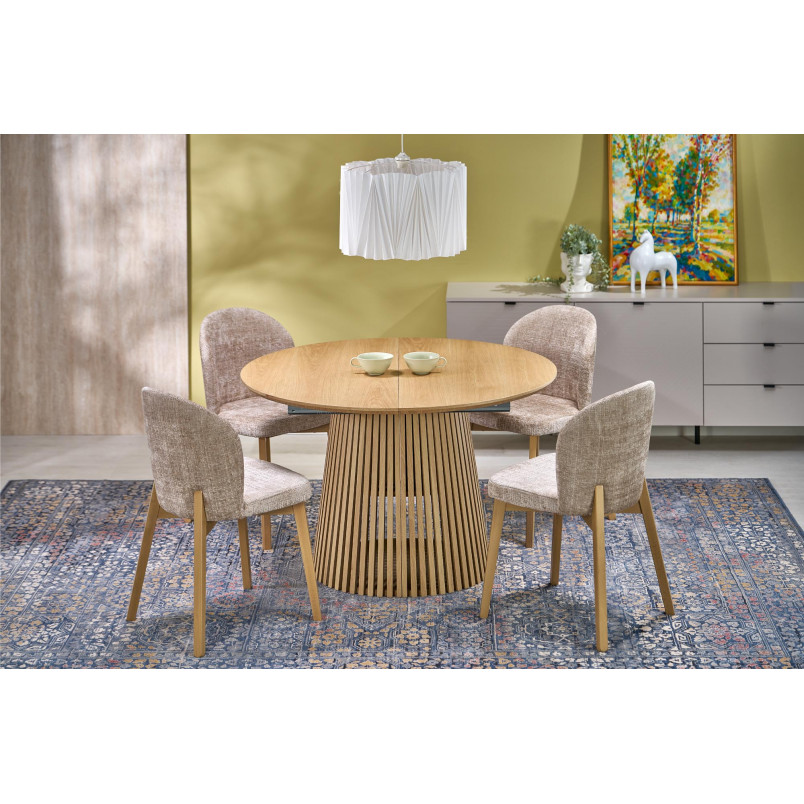 Stół rozkładany Fargo Halmar | Okrągły, 120-210cm, Okleina