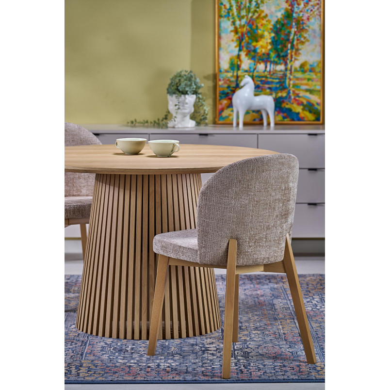 Stół rozkładany Fargo Halmar | Okrągły, 120-210cm, Okleina