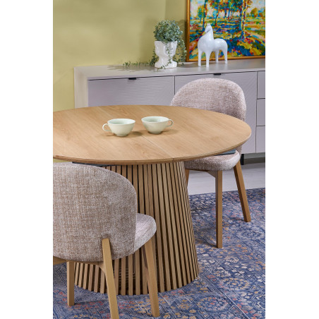 Stół rozkładany Fargo Halmar | Okrągły, 120-210cm, Okleina