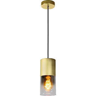 Lampa wisząca Zino - Szkło dymione, mosiądz | Lucide