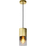 Lampa wisząca Zino - Szkło dymione, mosiądz | Lucide