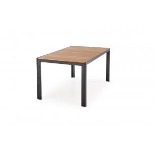 Stół ogrodowy Halmar Fierro 150x90 - Brązowy/Czarny | Sklep z meblami