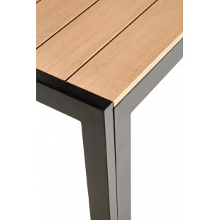 Stół ogrodowy Halmar Fierro 150x90 - Brązowy/Czarny | Sklep z meblami