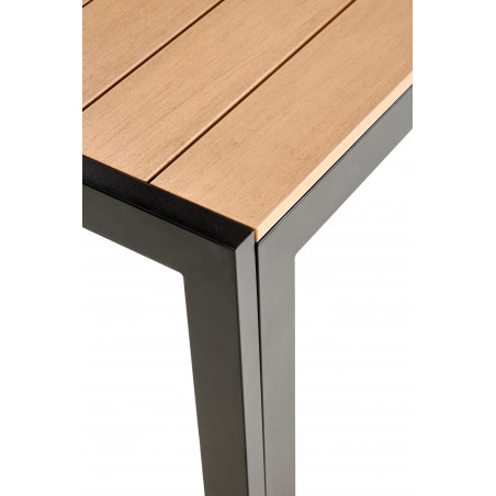 Stół ogrodowy Halmar Fierro 150x90 - Brązowy/Czarny | Sklep z meblami