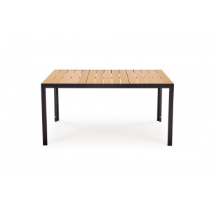 Stół ogrodowy Halmar Fierro 150x90 - Brązowy/Czarny | Sklep z meblami