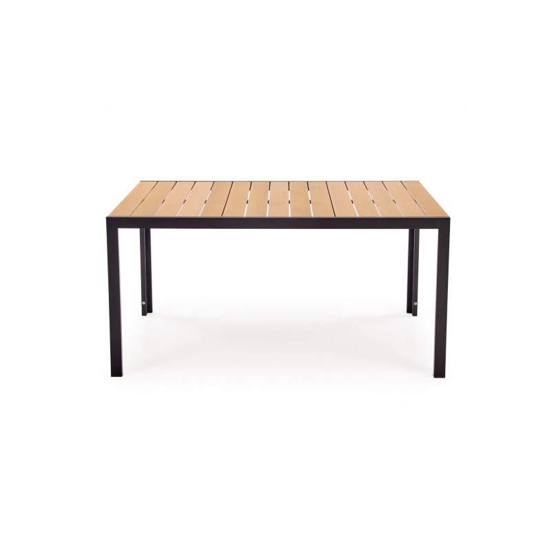 Stół ogrodowy Halmar Fierro 150x90 - Brązowy/Czarny | Sklep z meblami