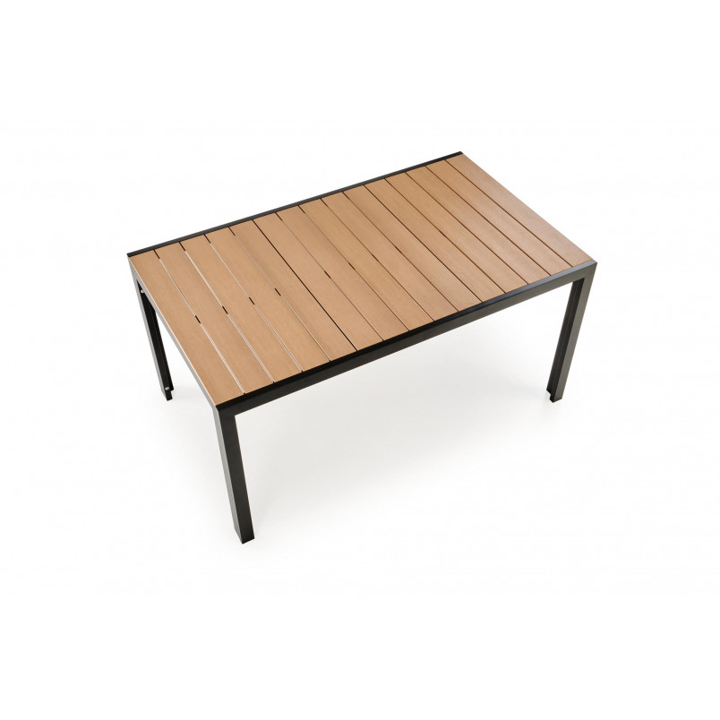 Stół ogrodowy Halmar Fierro 150x90 - Brązowy/Czarny | Sklep z meblami