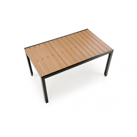 Stół ogrodowy Halmar Fierro 150x90 - Brązowy/Czarny | Sklep z meblami