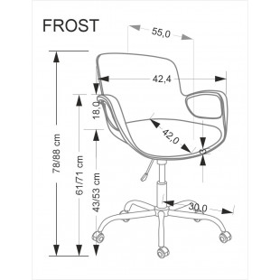 Krzesło młodzieżowe Frost czarne Halmar - Komfort i styl!