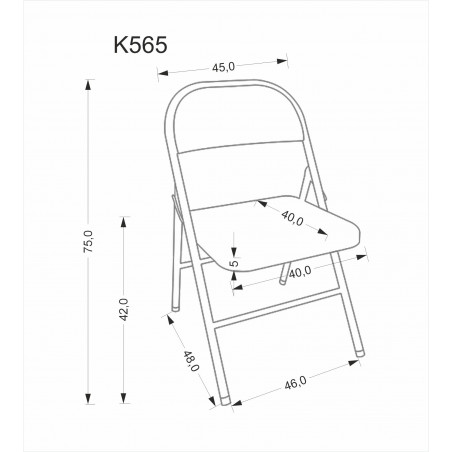 Krzesło Składane Metalowe K565 Białe Halmar - Kup Teraz!