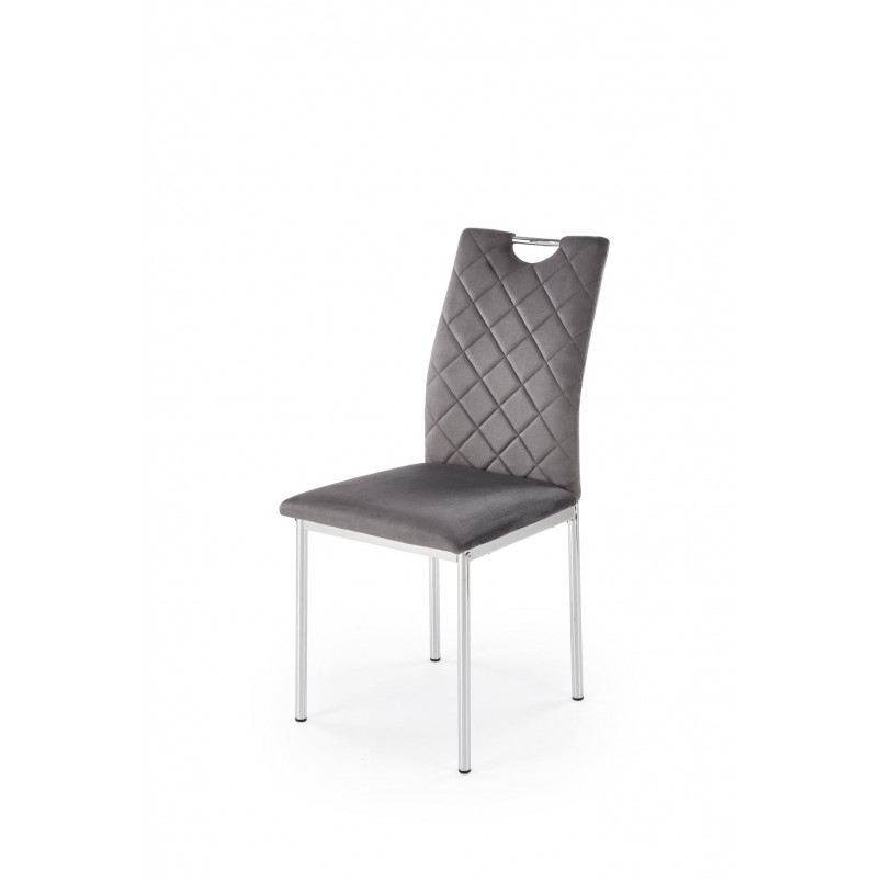 Krzesło welurowe pikowane K578 Halmar - Elegancki design