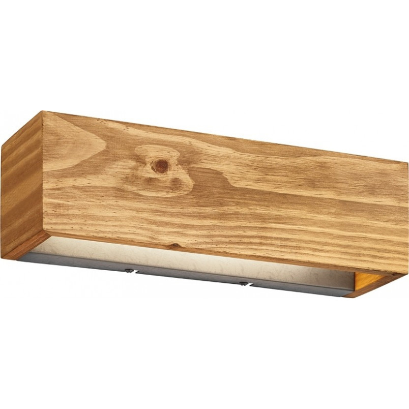 Kinkiet drewniany Brad Long LED Trio - Naturalny design