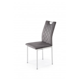 Krzesło welurowe pikowane K578 Halmar - Elegancki design