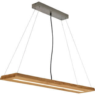 Lampa drewniana wisząca Brad LED 100cm - Trio | Naturalne drewno