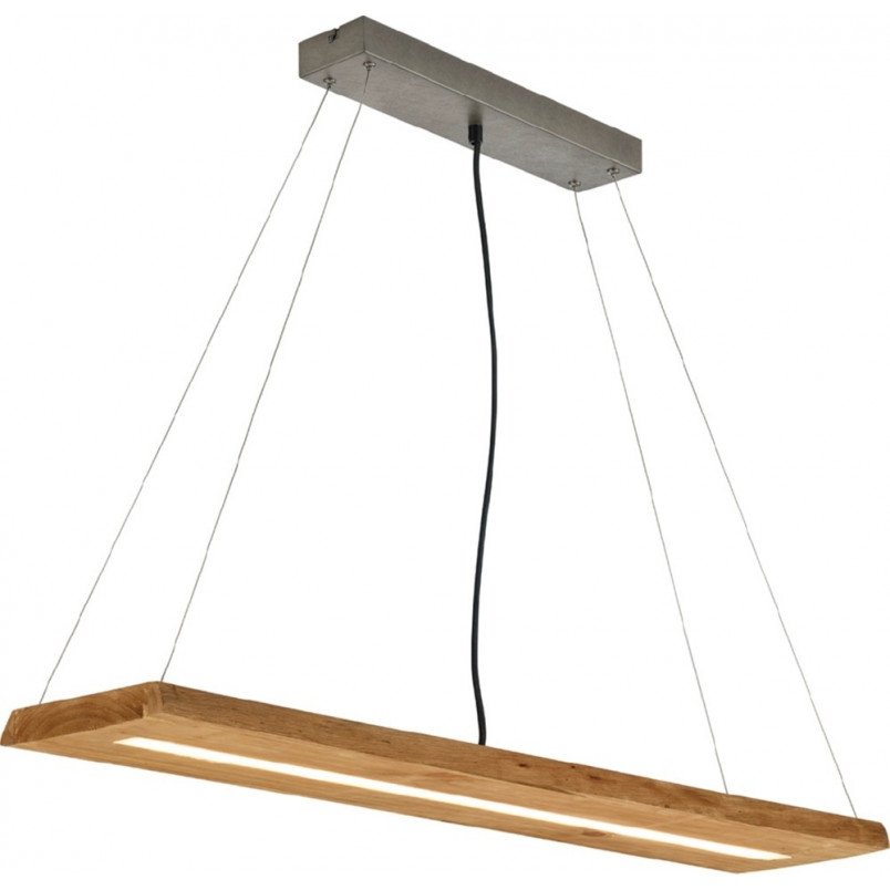 Lampa drewniana wisząca Brad LED 100cm - Trio | Naturalne drewno