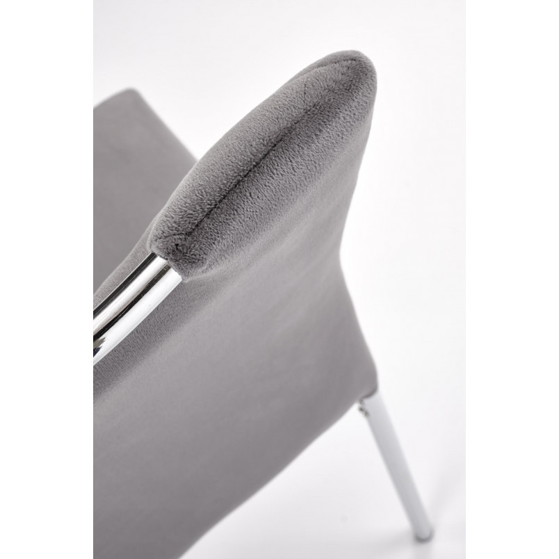 Krzesło welurowe pikowane K578 Halmar - Elegancki design