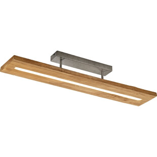 Lampa drewniana sufitowa podłużna Brad 100 Led Naturalna marki Trio