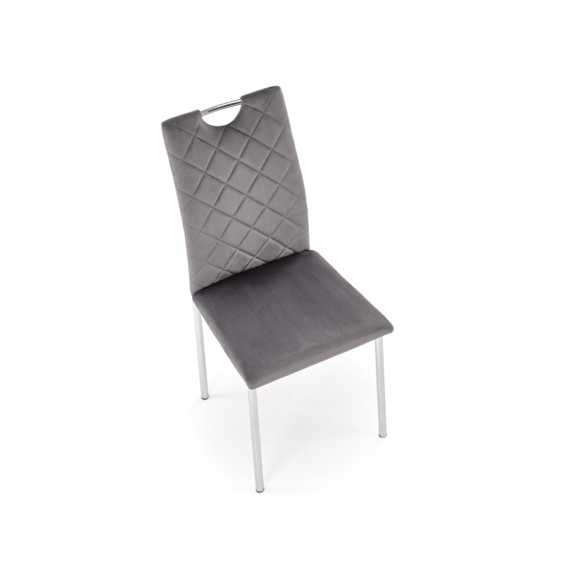 Krzesło welurowe pikowane K578 Halmar - Elegancki design