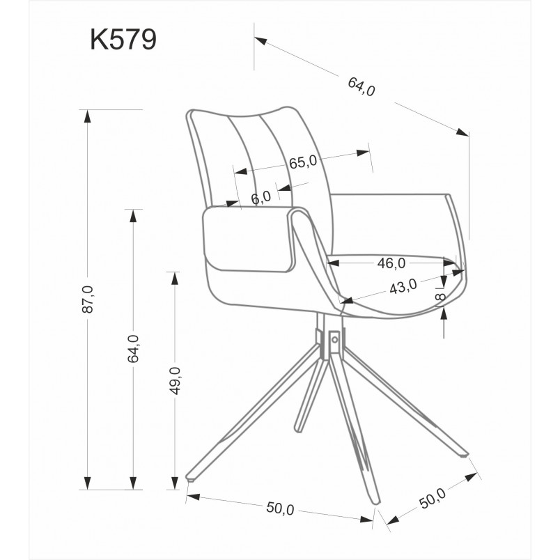 Krzesło tapicerowane obrotowe K579 zielone Halmar - Komfort i styl