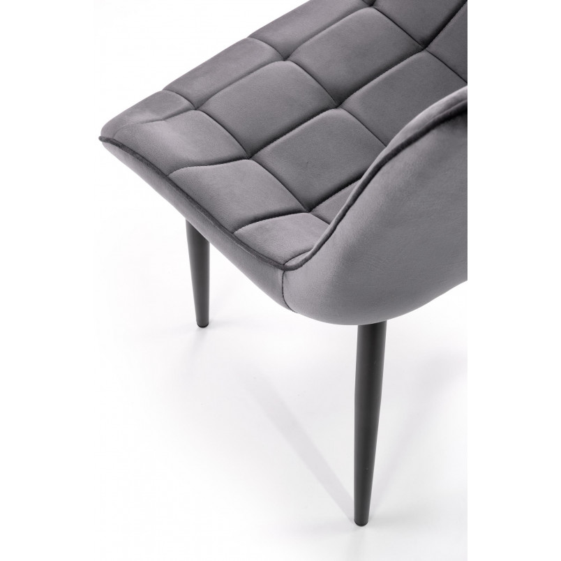 Krzesło welurowe pikowane K580 Halmar - Elegancki design w przystępnej cenie