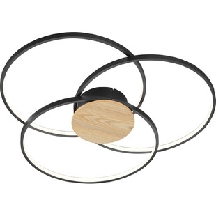 Plafon sufitowy skandynawski Sedona 80 Led Czarny Mat marki Trio