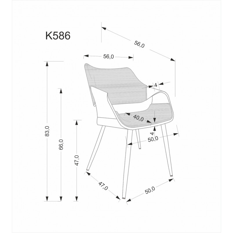 Krzesło welurowe pikowane K586 Halmar | Elegancki design