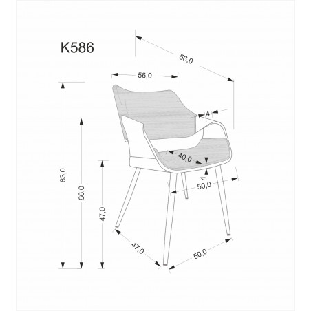 Krzesło welurowe pikowane K586 Halmar | Elegancki design