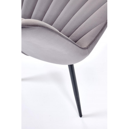 Krzesło welurowe K589 popiel Halmar - Komfort i styl