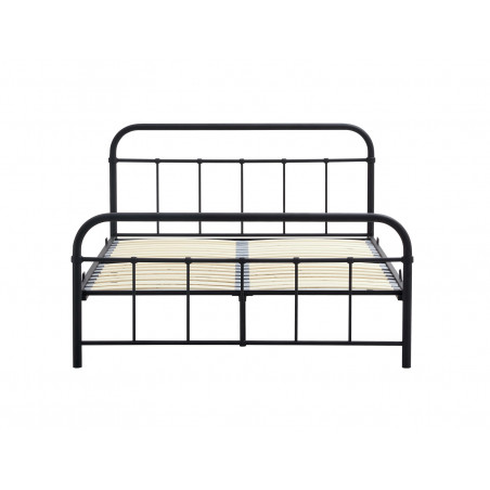 Łóżko metalowe Linda 140x200 czarne Halmar - Komfort i styl