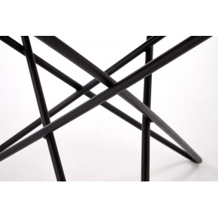 Stolik okrągły Leila 60cm Halmar | Naturalny/Czarny