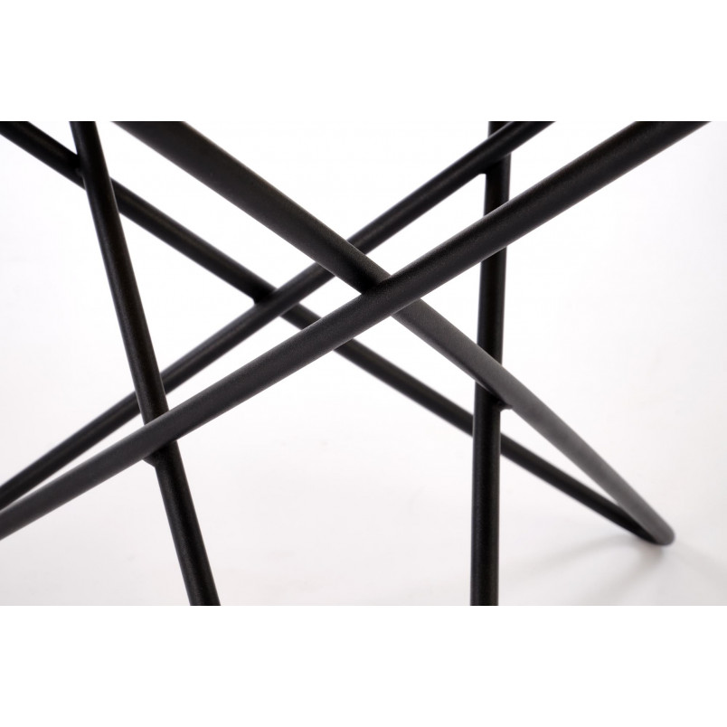 Stolik okrągły Leila 60cm Halmar | Naturalny/Czarny