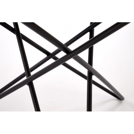 Stolik okrągły Leila 60cm Halmar | Naturalny/Czarny