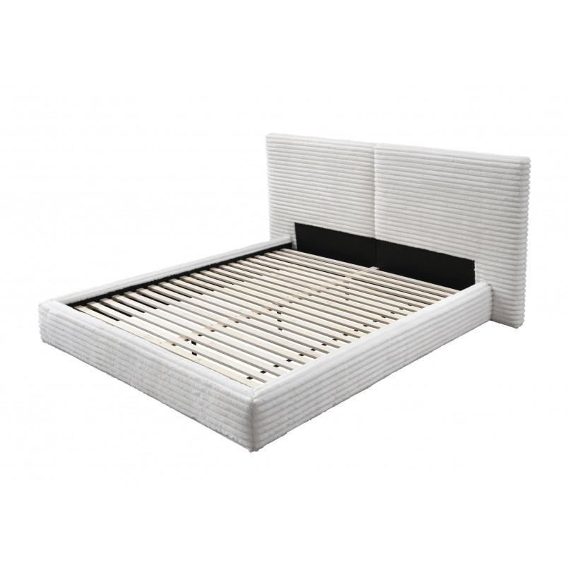 Łóżko tapicerowane Madera 160x200 kremowe Halmar | Komfortowy Sen