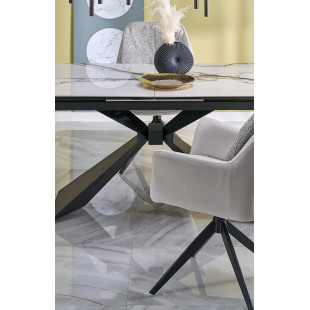 Stół rozkładany Luciano | Halmar: Biały marmur, 180-230x90cm