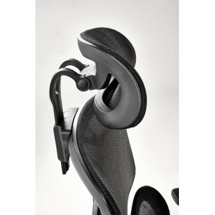 Fotel biurowy Macar czarny Halmar | Regulacja i zagłówek