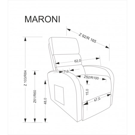 Fotel rozkładany welurowy Maroni - Halmar | Komfort i styl