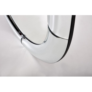 Lustro Okrągłe Glamour Moon 80cm - Halmar | Srebrna Rama