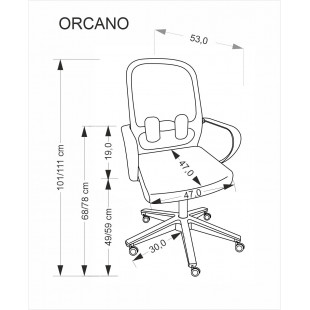 Fotel biurowy Orcano Halmar - czarny, siatka | Ergonomia i styl