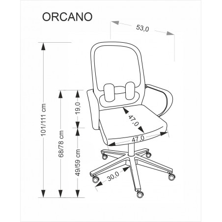 Fotel biurowy Orcano Halmar - czarny, siatka | Ergonomia i styl