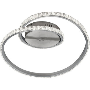 Plafon nowoczesny glamour z pilotem Rubin RGBW-LED 45 aluminium szczotkowane marki Trio