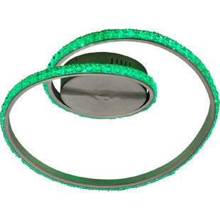 Plafon nowoczesny glamour z pilotem Rubin RGBW-LED 45 aluminium szczotkowane marki Trio
