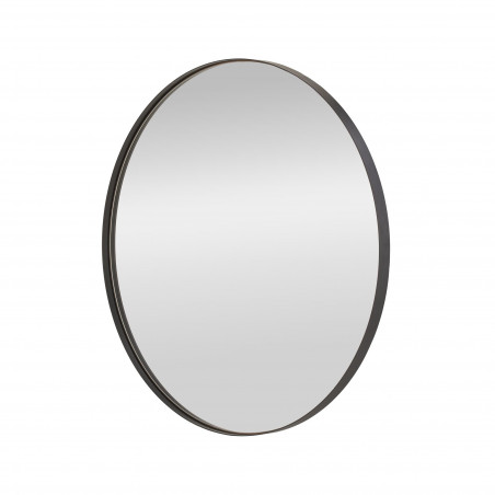Lustro Okrągłe Patina 70cm Czarna Rama Halmar - Stylowy Akcent