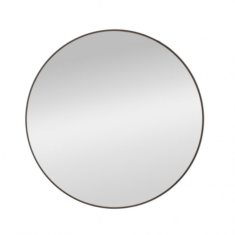 Lustro Okrągłe Patina 70cm Czarna Rama Halmar - Stylowy Akcent