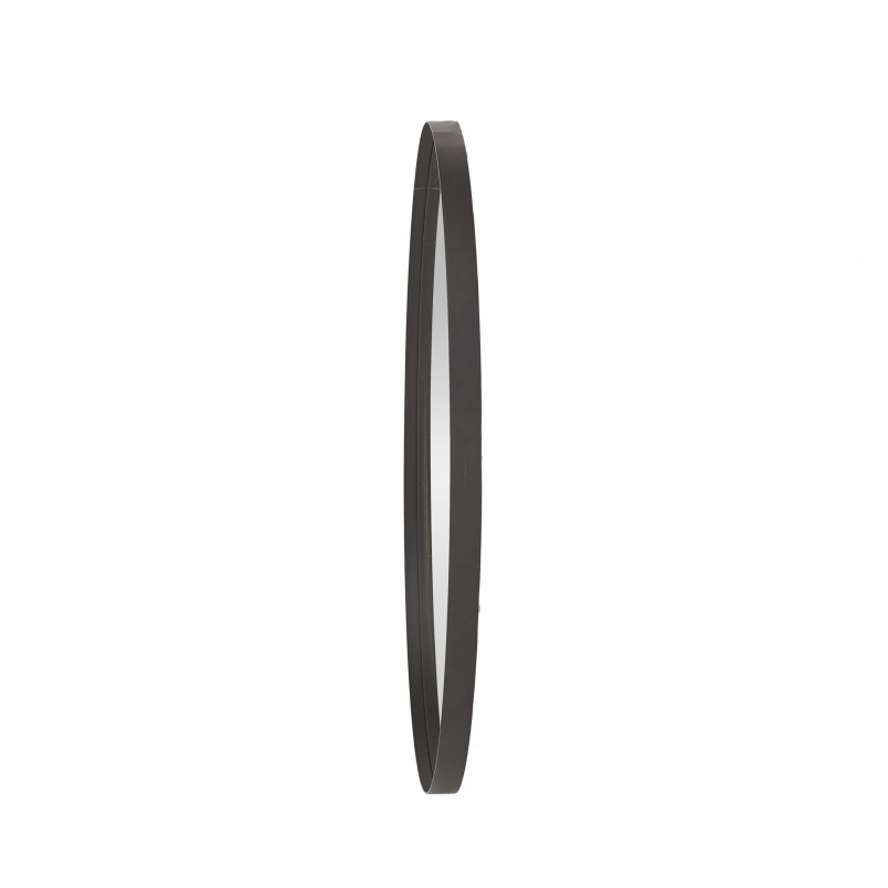 Lustro Okrągłe Patina 70cm Czarna Rama Halmar - Stylowy Akcent