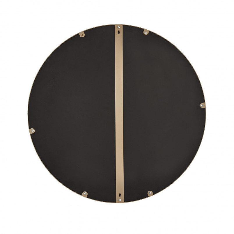 Lustro Okrągłe Złote Halmar | 70cm | Patina Szampańska