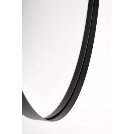 Lustro Okrągłe Patina 70cm Czarna Rama Halmar - Stylowy Akcent