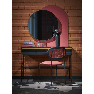 Lustro Okrągłe Patina 70cm Czarna Rama Halmar - Stylowy Akcent